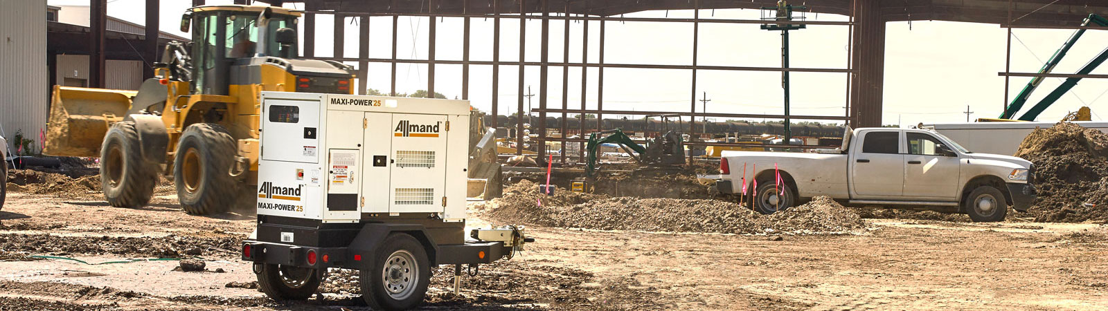 Allmand products at jobsite