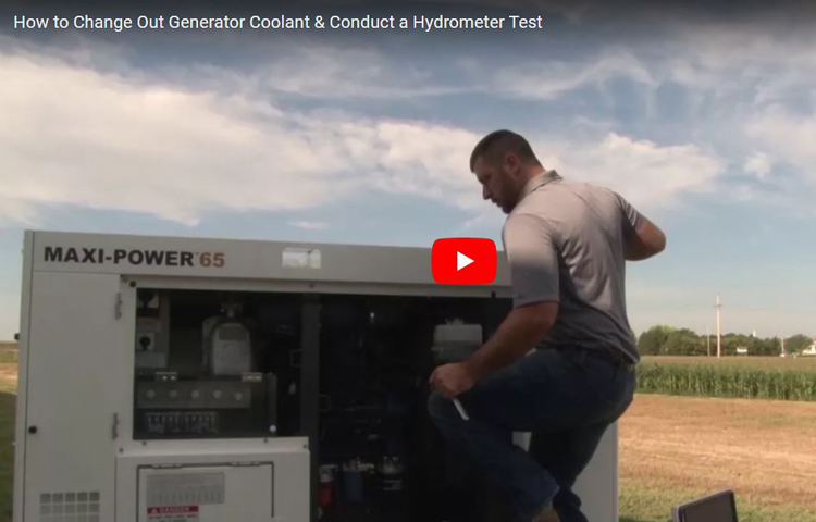 How to Change Out Coolant and Conduct Hydrometer Test on Generator