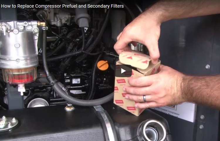 How to Replace Pre Fuel and Secondary Filters on a Compressor
