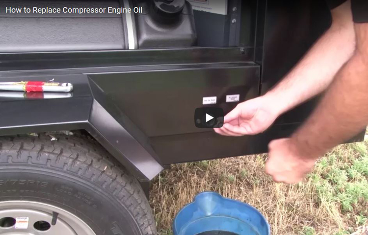 How to Replace an Engine's Oil on a Compressor