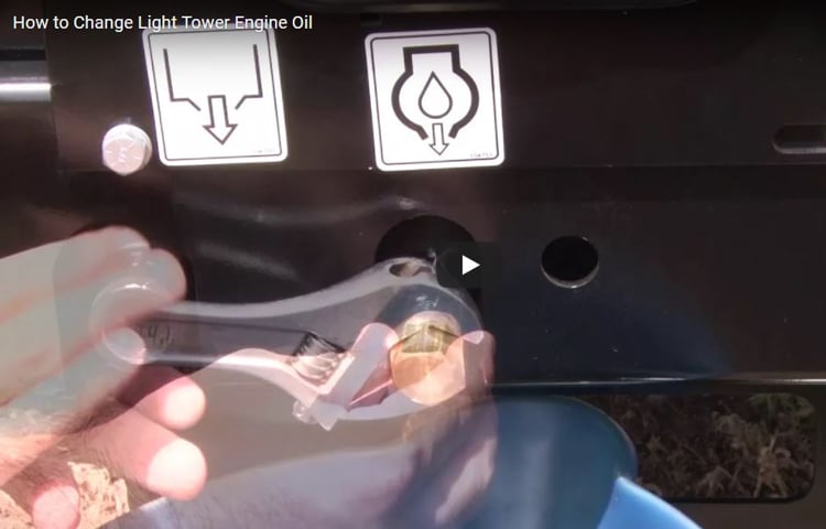 How to Replace an Engine's Oil on a Light Tower